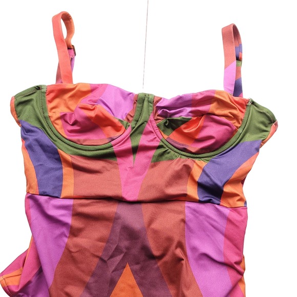Farm Rio Geo One-Piece Swimsuit, Size Small - Picture 9 of 10